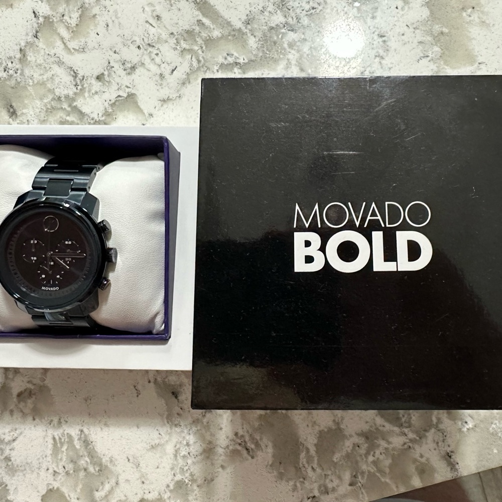 Movado Bold Watch - Navy